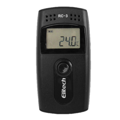 USB Temperature Data Logger Temp Recorder High Accuracy 16000 Points Black